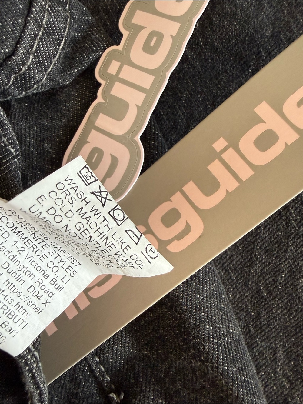 MISSGUIDED Wide Leg High Rise Black Denim Jeans Black Size 29 NWT IN PACKAGE - Picture 10 of 12